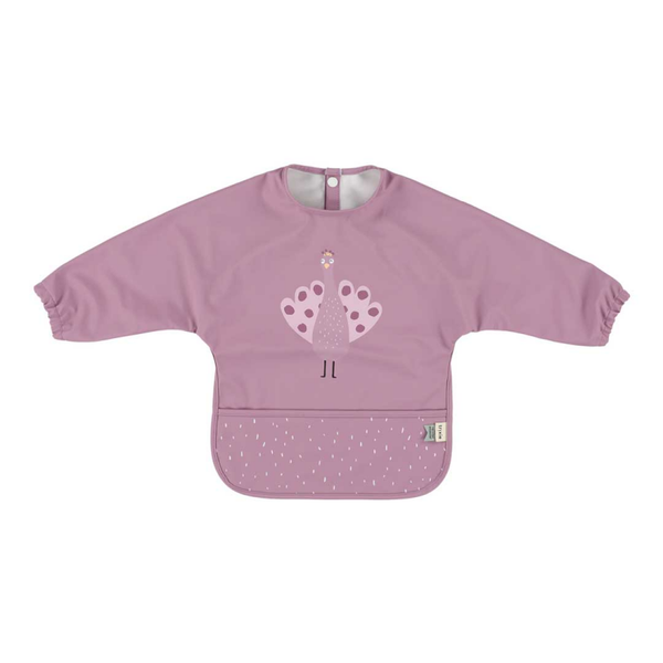 Bavoir imperméable à manches longues - Mme Paon