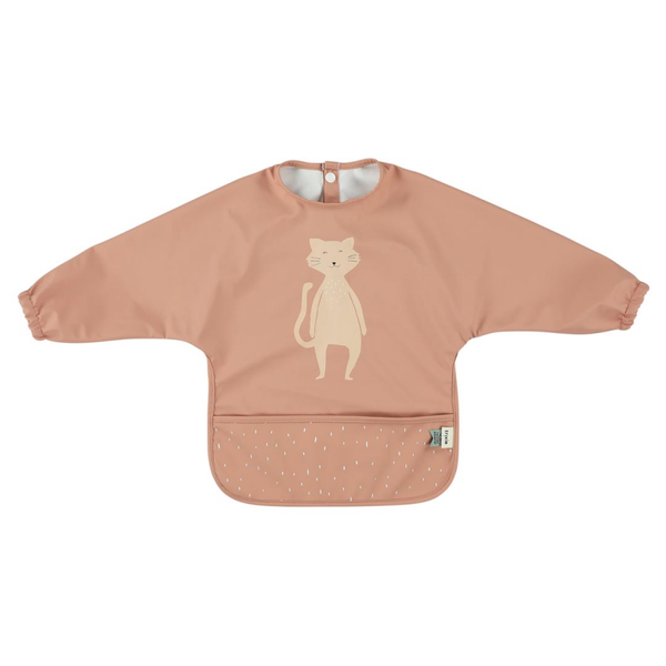 Bavoir imperméable à manches longues - Mme Chat