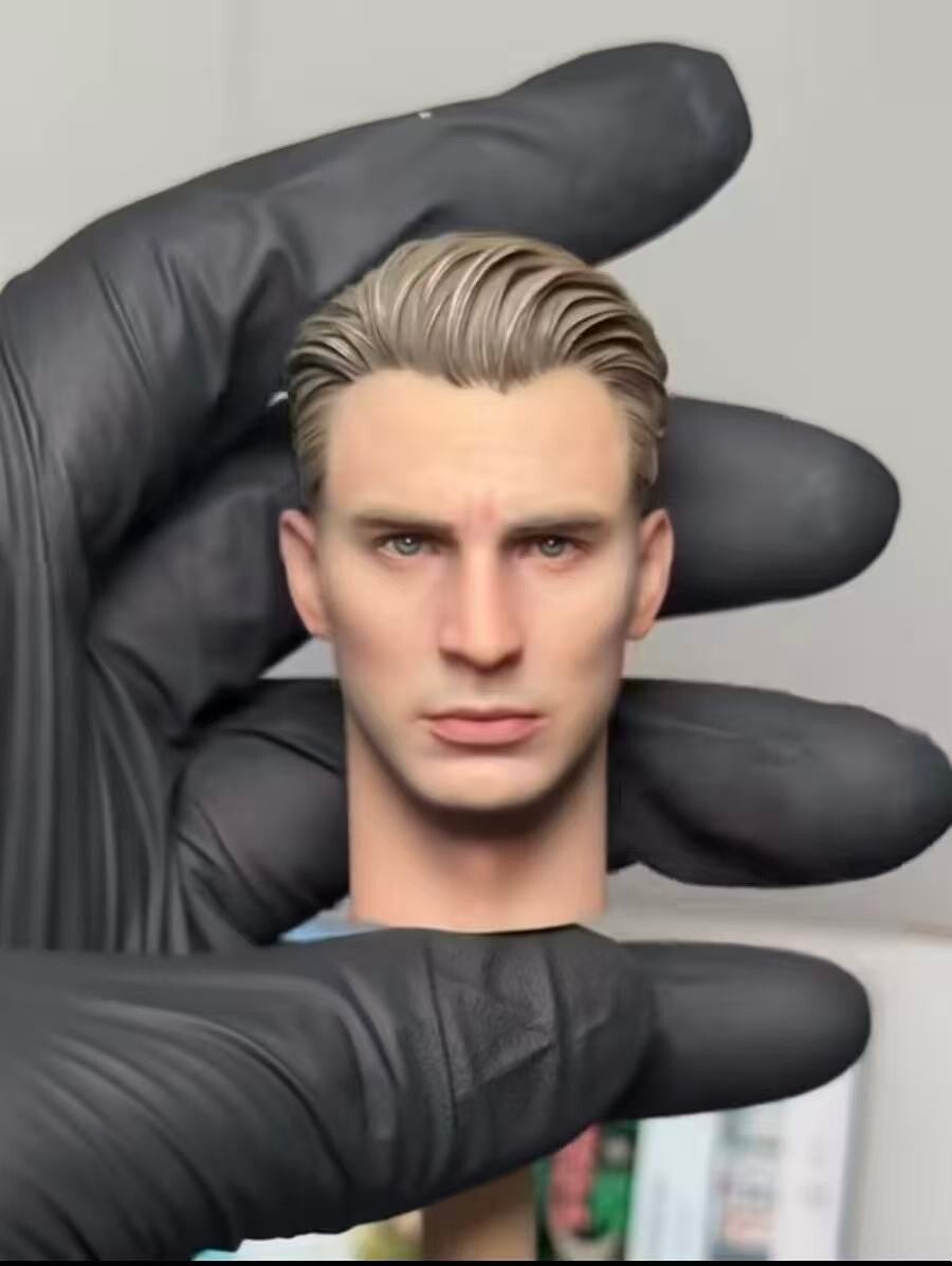 1/6 CAPTAIN AMERICA BY MICHAEL NZ WITH RESIN HAIR- UNPAINTED