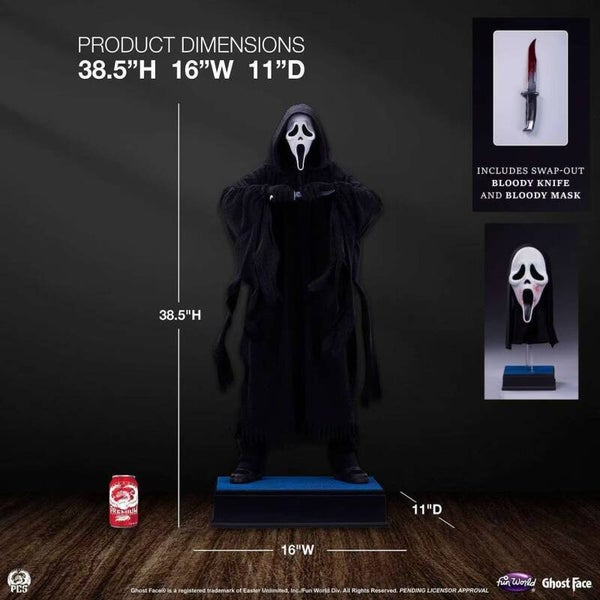 Sideshow x PCS 1/2, Scream, Ghost Face, Statue,