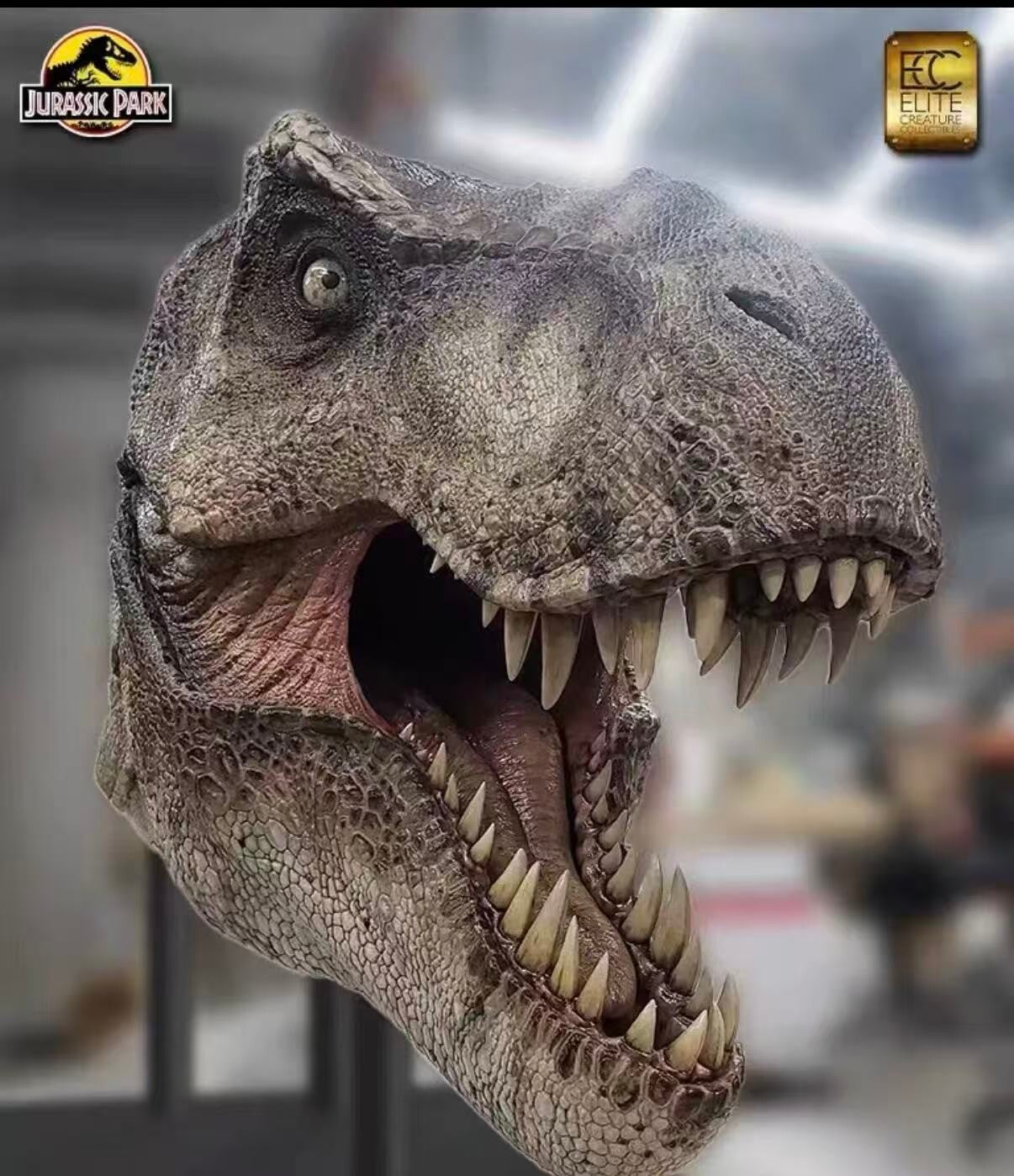 LIFE SIZE ECC TYRANNOSAURUS REX HEAD PROP REPLICA