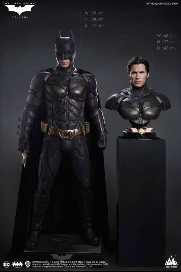 QUEEN STUDIO LIFE SIZE BATMAN TDK  WITH 1/1 BUST