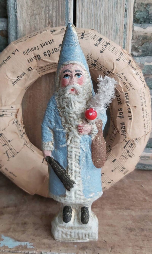 Kerstman blauw