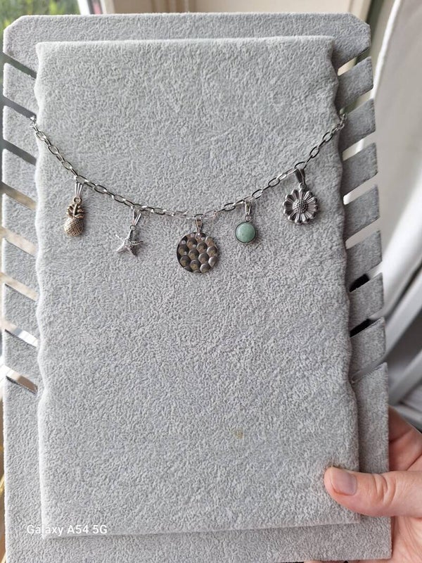 Zilveren bedel ketting