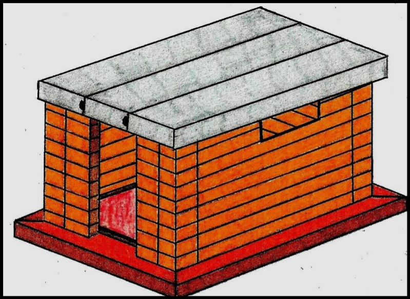 Geïsoleerd tuinhuis met dak