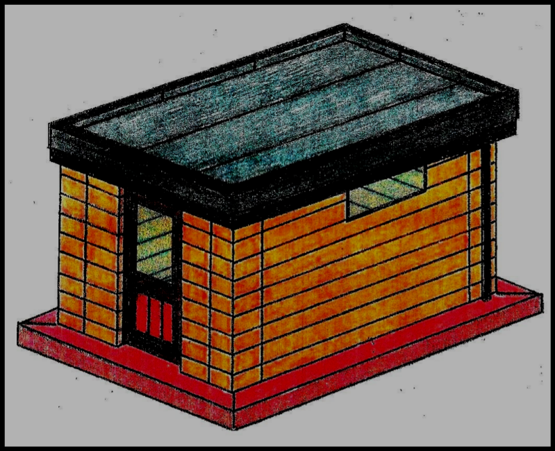Geïsoleerd tuinhuis afgewerkt