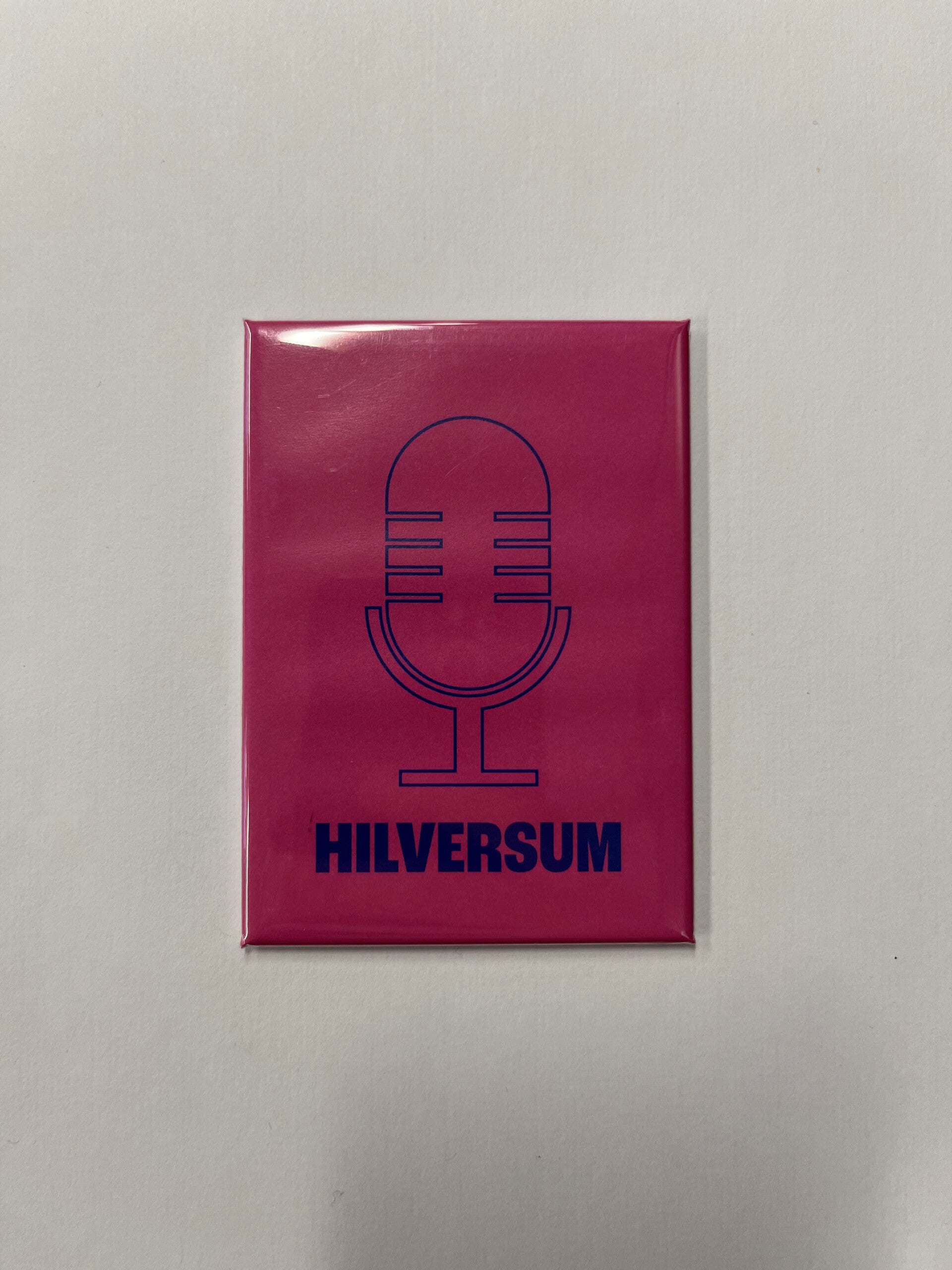 Magneet Hilversum Microfoon Roze