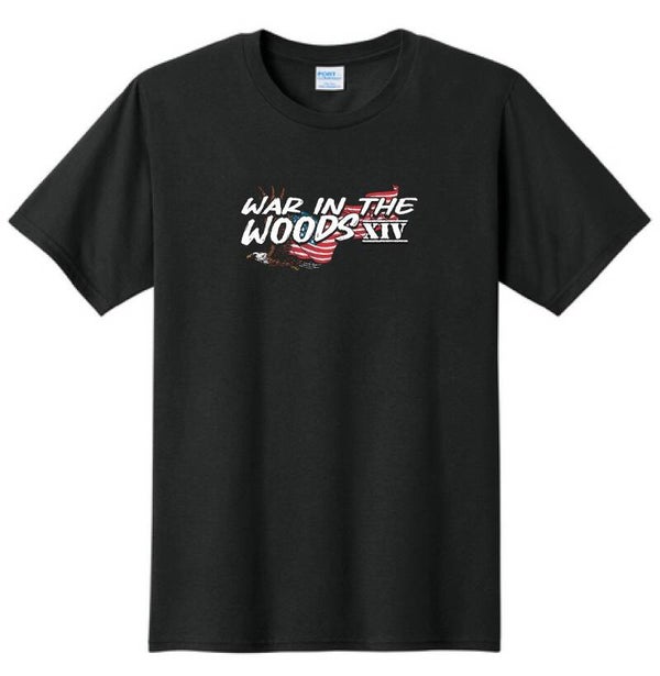 WAR IN THE WOODS XIV BLACK T-SHIRTS
