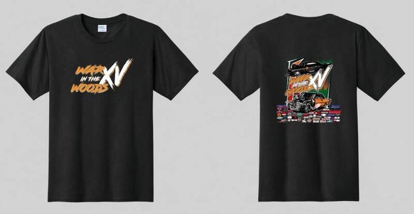 WAR IN THE WOODS XV BLACK T-SHIRTS