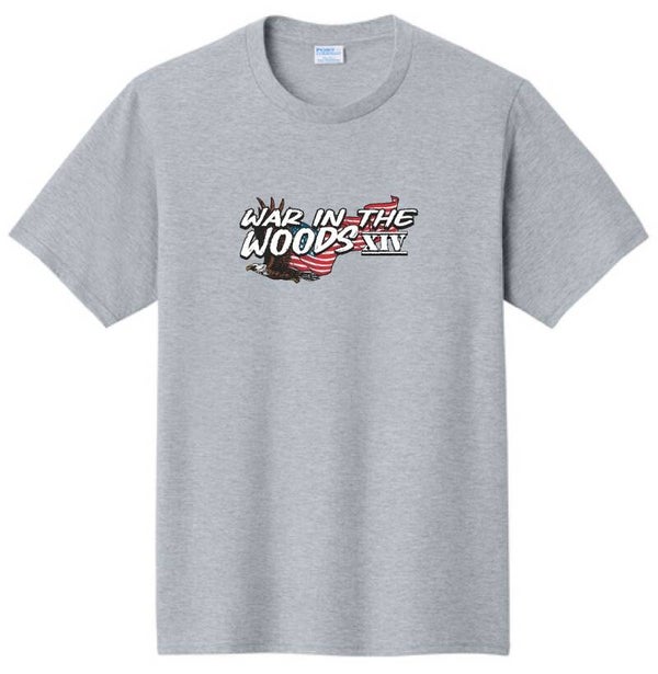 WAR IN THE WOODS XIV GRAY T-SHIRTS