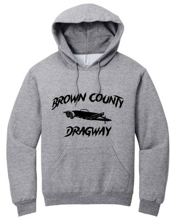 BROWN COUNTY DRAGWAY GRAY HOODIES