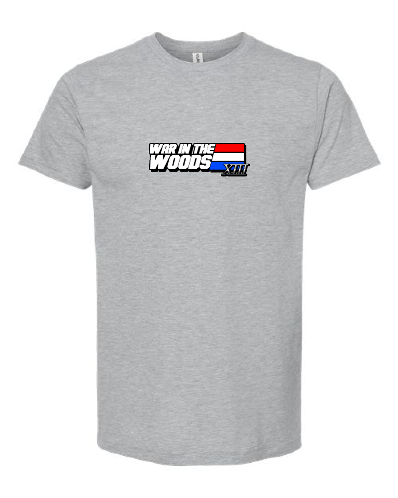 WAR IN THE WOODS XIII GRAY T-SHIRTS