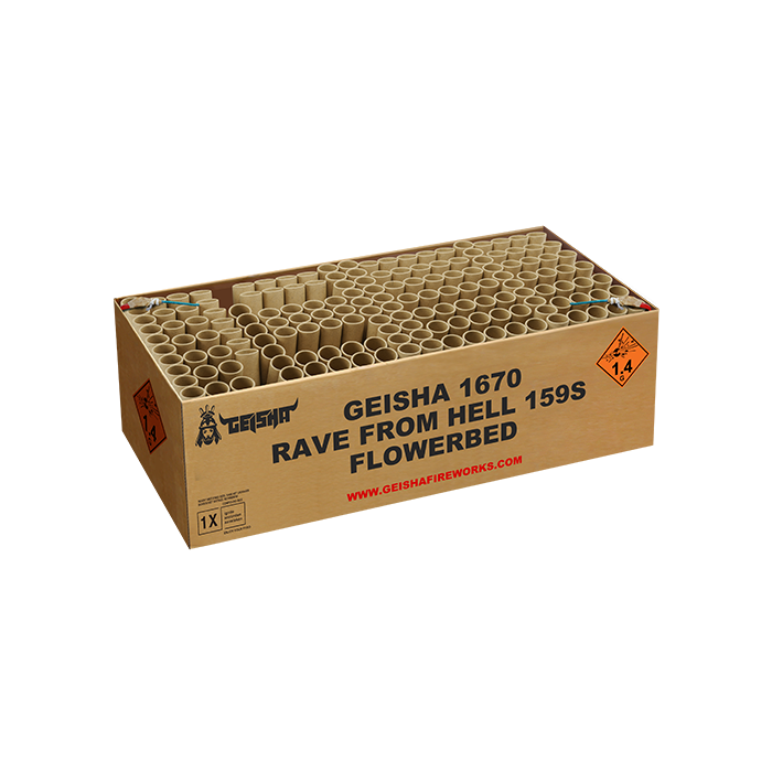 RAVE FROM HELL 159 SHOTS FLOWERBED