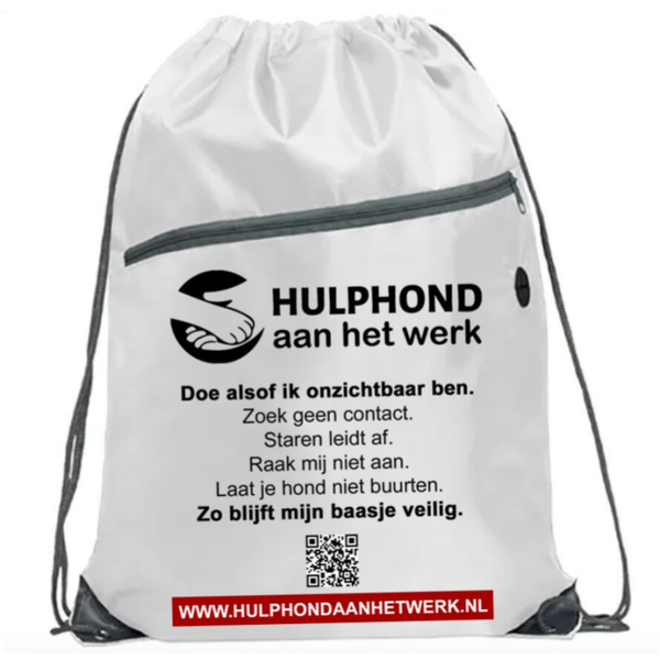 Lichtgewicht Rugtas – "Hulphond aan het werk"