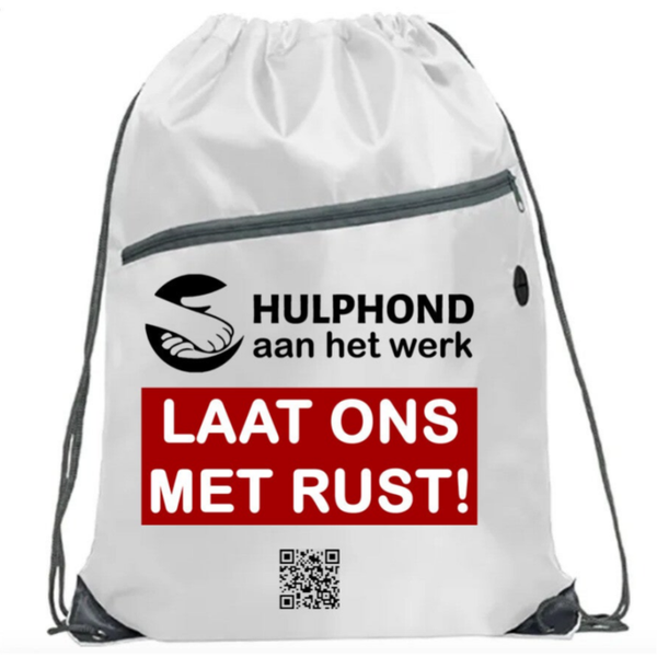 Lichtgewicht Rugtas – "Laat ons met rust!"