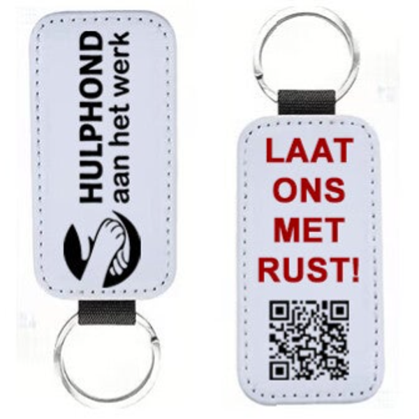 Sleutelhanger Laat ons met rust!