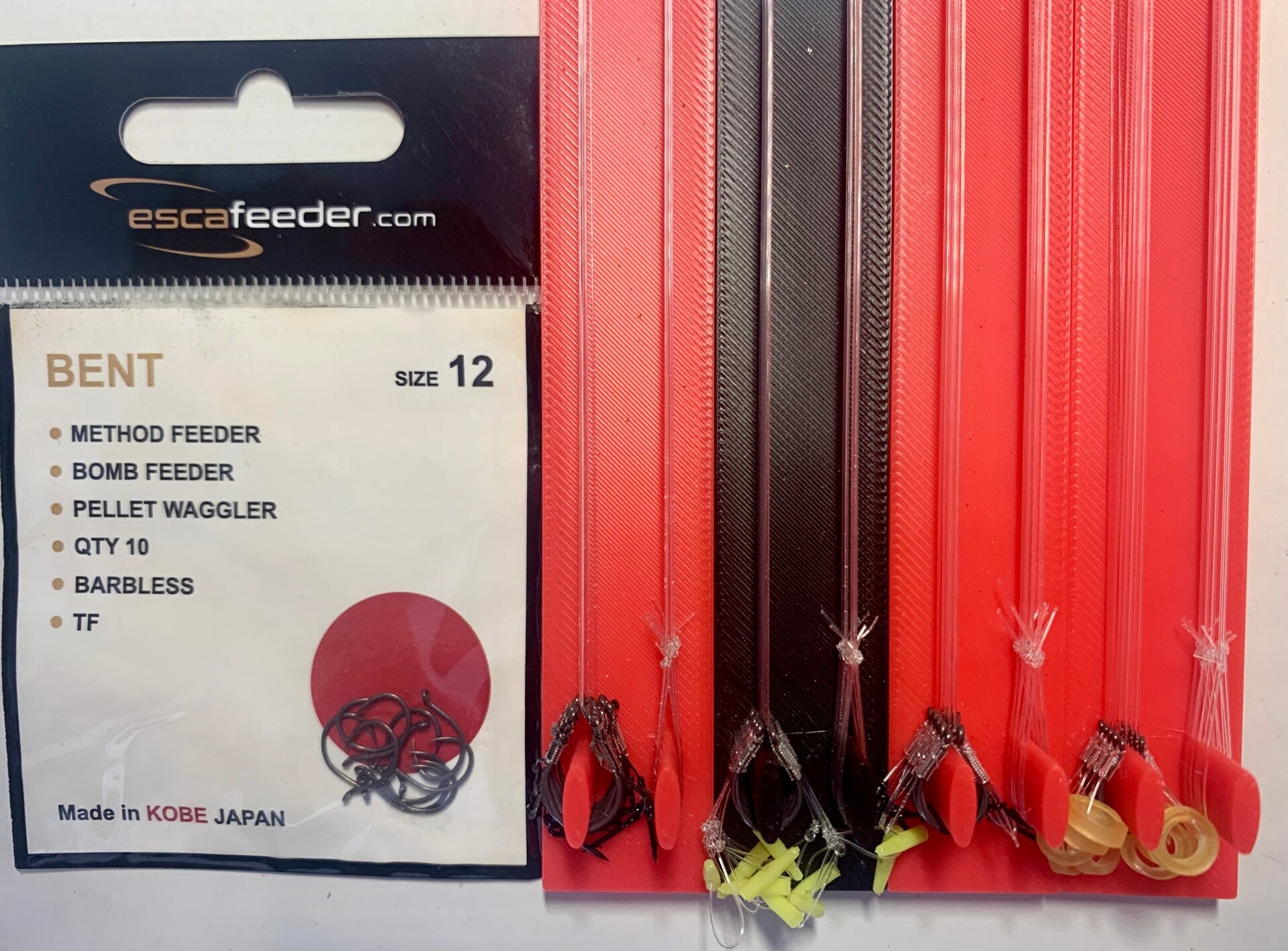 Przypony 15” (38,1cm) Bomb Feeder- Escafeeder Bent z igłą (pętla na żyłce)