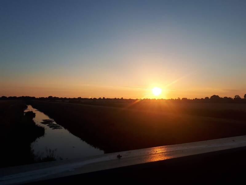 Sunset Maxey Cambridgeshire
