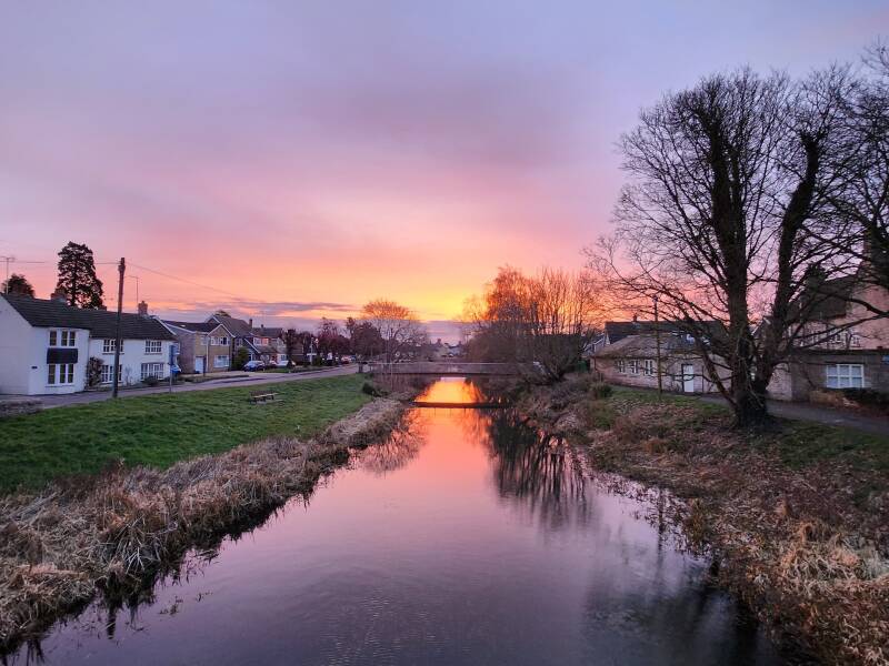 Sunsrise Over Deeping St James Lincolnshire