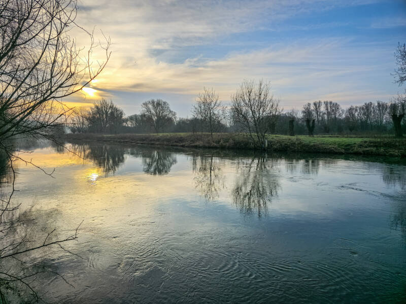 River Nene Near Peterborough Cambridgeshire