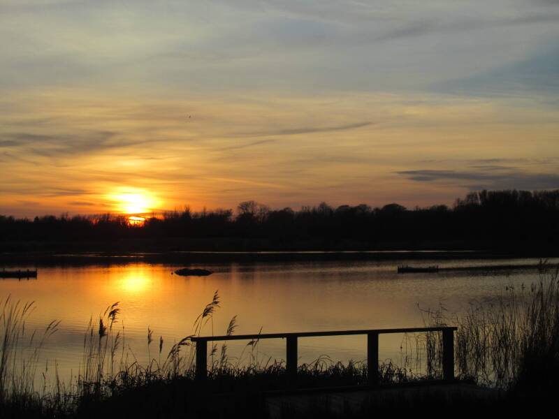 Sunset Deeping Lakes Lincolshire