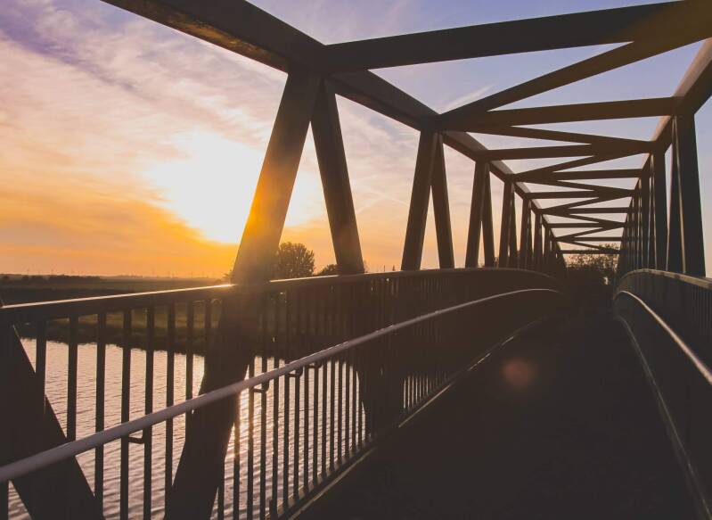 Sunset river welland