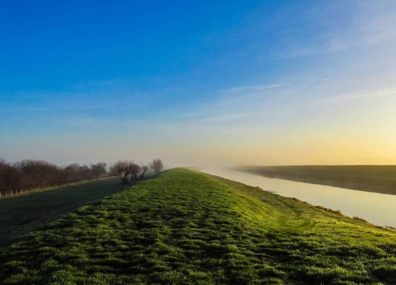 River Welland Deeping St James Lincolnshire