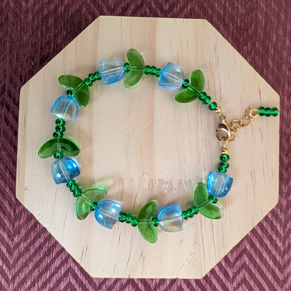Tulpen armband blauw