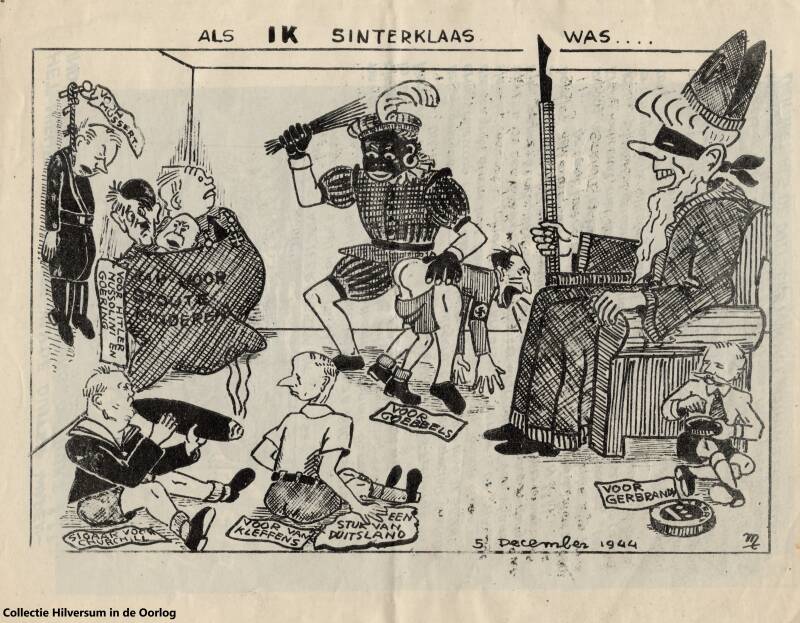 Als ik Sinterklaas was..., Rob Korpershoek. Collectie Hilversum in de Oorlog