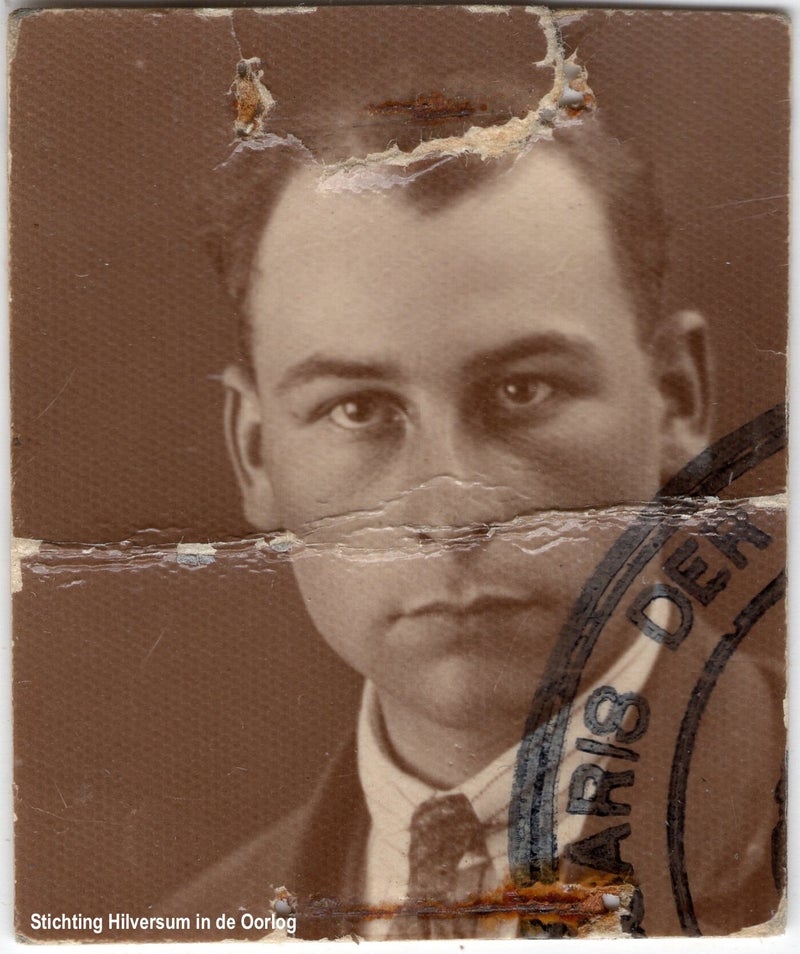 Portretfoto van Hendrikus Dirk Verhoef. Collectie Stichting Hilversum in de Oorlog
