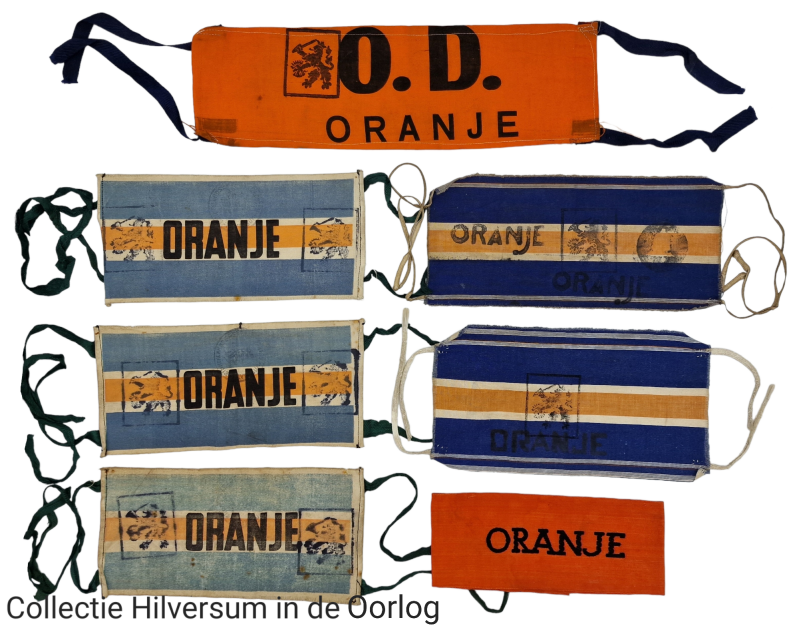 NBS armbanden uit gewest 9 ''Het Gooi''. Collectie Hilversum in de Oorlog.