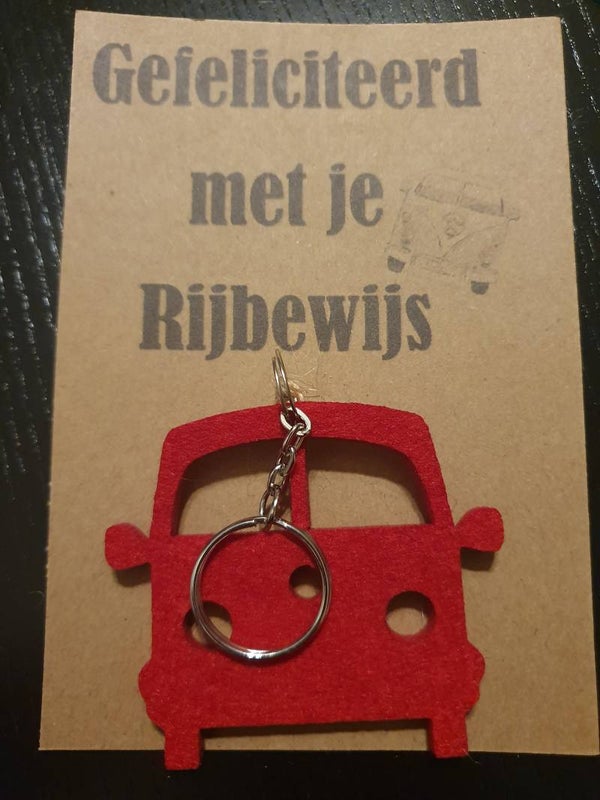 sleutelhanger vw rood 