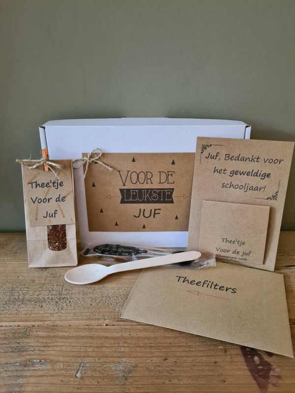 Theebox juf    of meester 