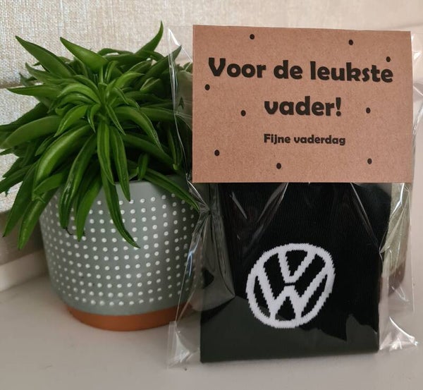 Sokken vaderdag vw zwart