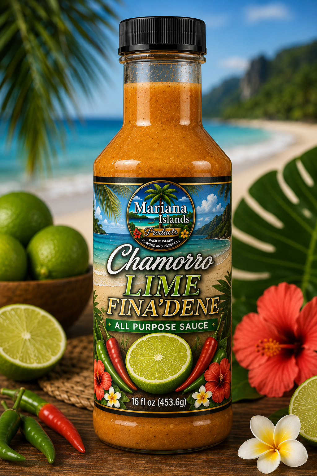 Chamorro Lime Fina’dene Sauce