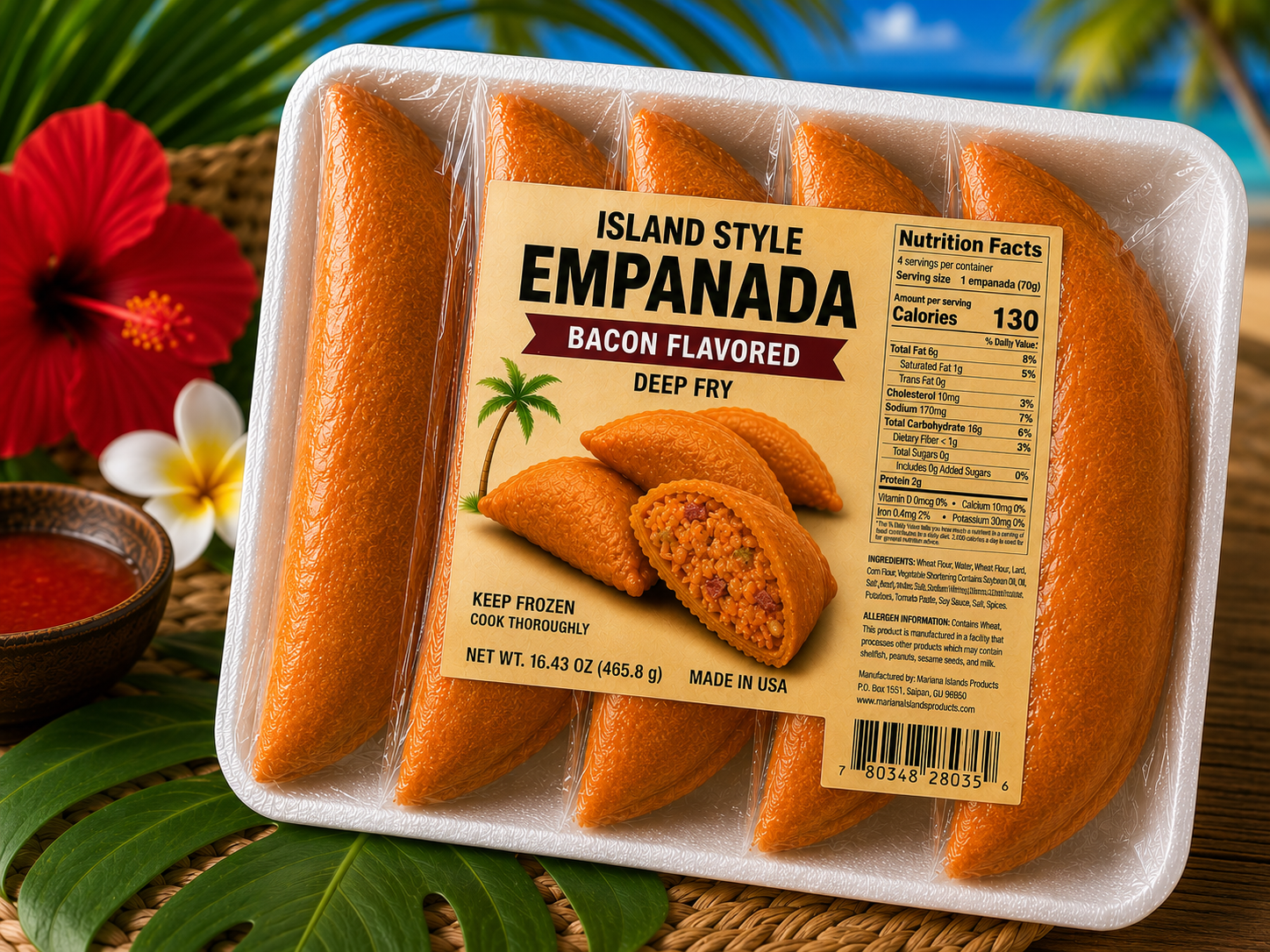 Island Style Bacon Empanada