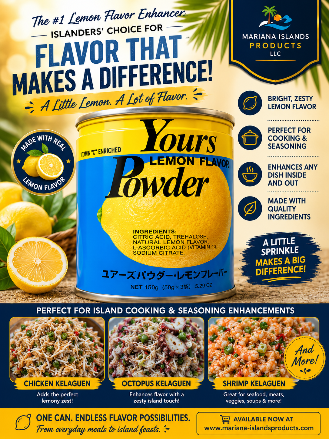 Yours Lemon Flavor Powder