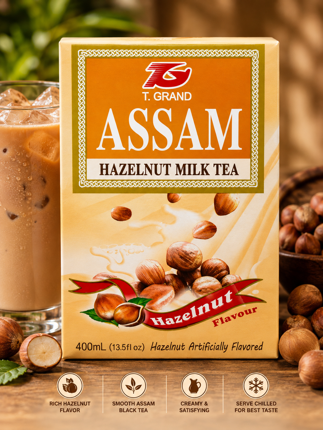 T. Grand Assam Hazelnut Milk Tea