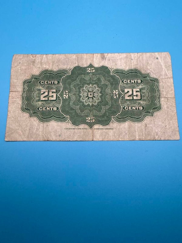 Canada 1923 — 25 Cents Shinplaster, Dominion Note