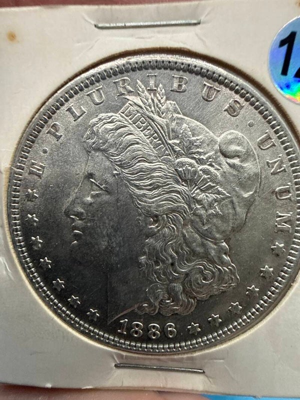 USA Morgan Dollar 1886 — Philadelphia, .900 Silver