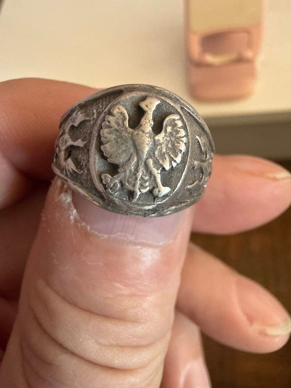 Poland WWII — Polish Eagle Silver Signet Ring