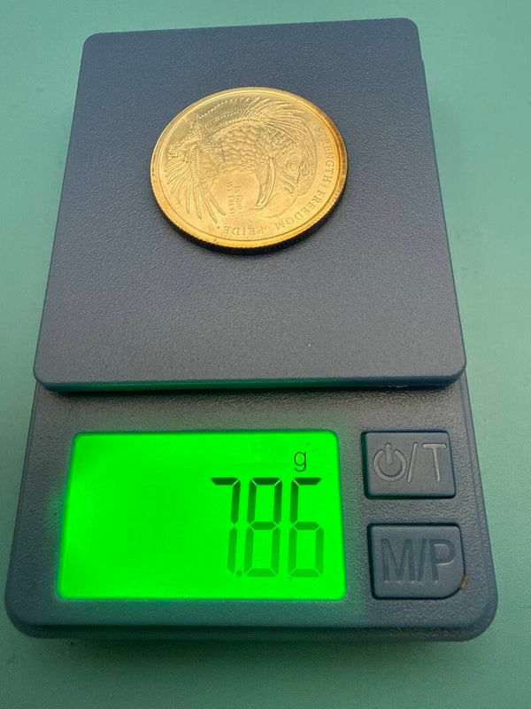 Golden State Mint 1/4 oz .999 Silver Round — US Flag & Bald Eagle, Golden Toning