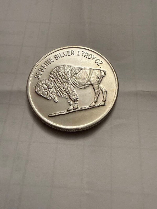 1 oz Silver Round — Locomotion I 1825 Train / Buffalo, .999 Fine (Golden State Mint