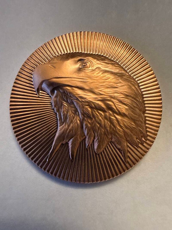 Scottsdale Mint Eagle Stacker 1 oz Copper Round — .999 Fine Copper