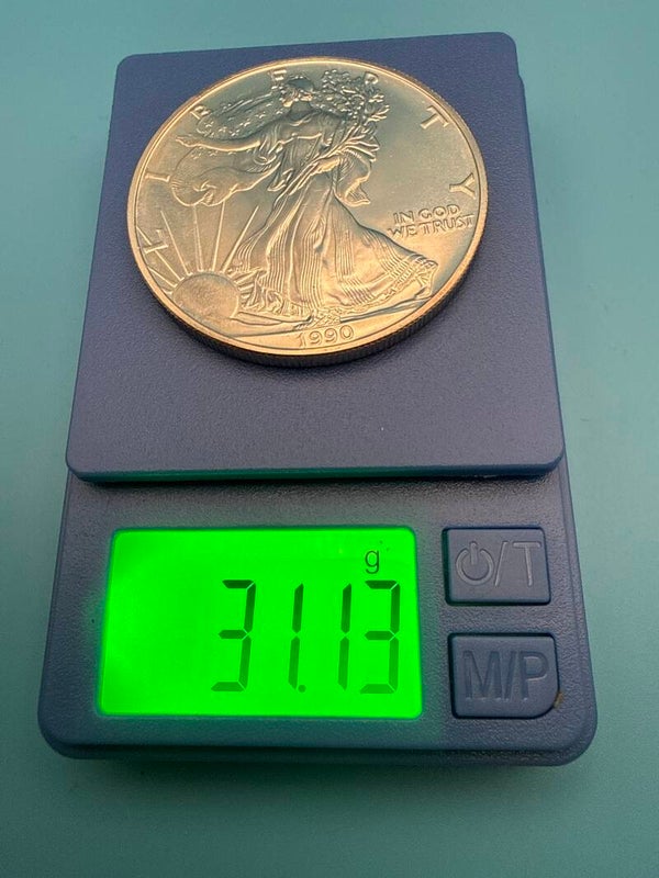 1990 American Silver Eagle — 1 oz .999 Fine Silver, BU