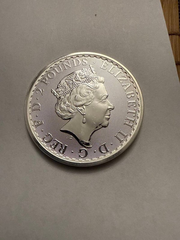2021 British Britannia 1 oz Silver Coin — Royal Mint, .999 Fine Silver