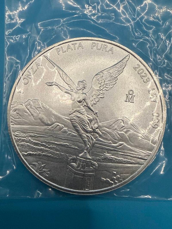 Mexico 2023 — Libertad 1 Onza, .999 Fine Silver, BU