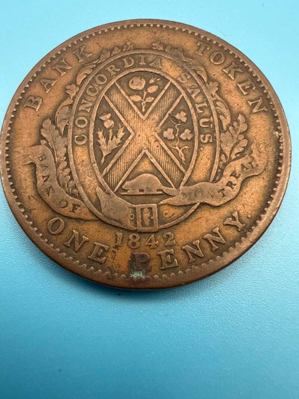 Canada 1842 — Bank of Montreal Penny Token