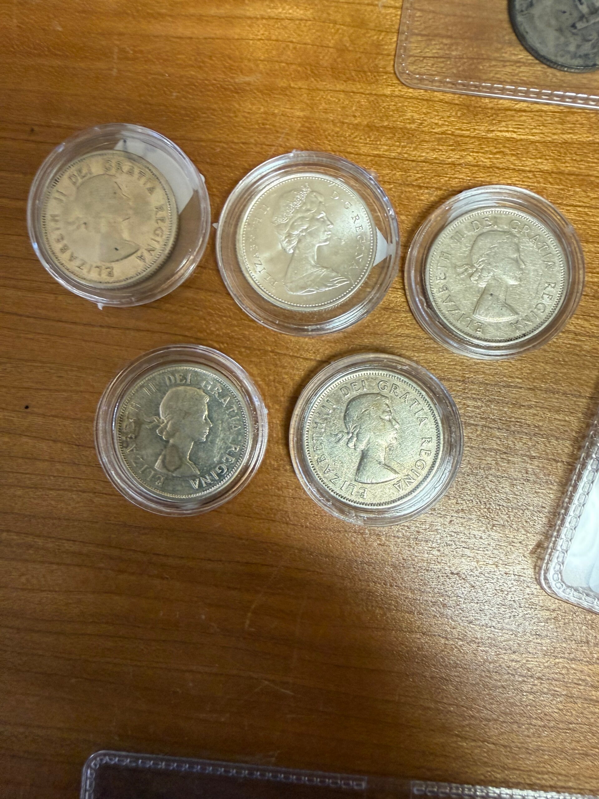Lot 8x Canada 25 Cents Silver 80% - Elizabeth II & George VI - 1947-1966 - All $22 Each!