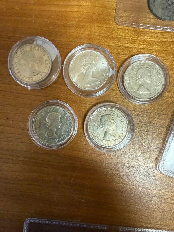 Lot 8x Canada 25 Cents Silver 80% - Elizabeth II & George VI - 1947-1966 - All $22 Each!